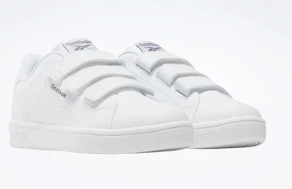 Кроссовки детские Reebok COURT CLEAN HOOK & LOOP бело-серые 100233074