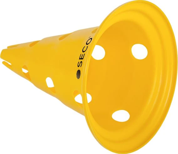 Тренувальний конус з отворами SECO 30 см жовтий 18011104