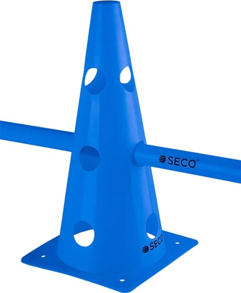 Тренировочный конус с отверстиями SECO 32 см синий 18011205