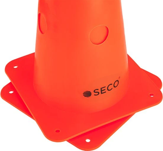 Тренировочный конус с отверстиями SECO 48 см оранжевый 18011406