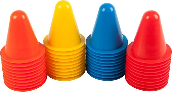 Набор конусов для тренировок SECO 8 см (40 штук) разноцветные 18130200