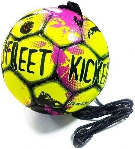 Футбольный мяч на резинке Select STREET KICKER желто-черный 389482-014 Размер 4