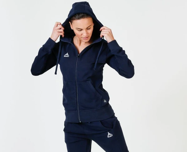 Толстовка женская Select Torino zip hoodie women темно-синяя 625210-008