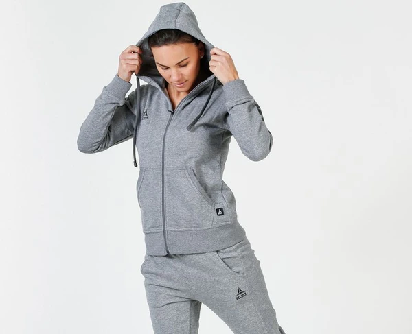 Толстовка жіноча Select Torino zip hoodie women сіра 625210-006