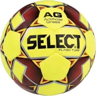 Футбольний м'яч Select FLASH TURF жовто-червоний 057502-013 Розмір 4