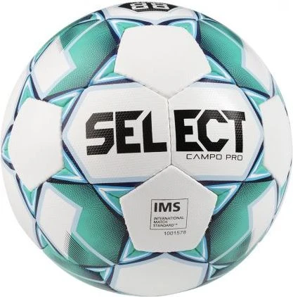 Мяч футбольный Select CAMPO PRO бело-зеленый 386000-015 Размер 4