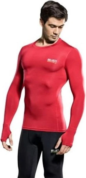 Термофутболка Select 6902 Compression shirt with long sleeves червона 569020-012