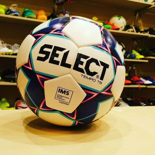 Футбольний м'яч Select TEMPO біло-синій 117502-012 Розмір 5