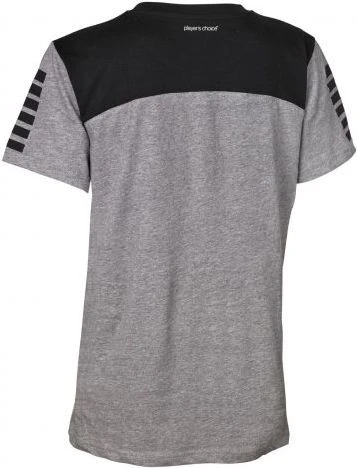 Футболка женская Select Oxford t-shirt серо-черная 625760-224