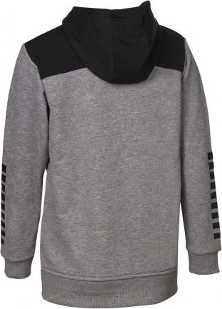 Толстовка Select Oxford zip hoodie серо-черная 625790-880