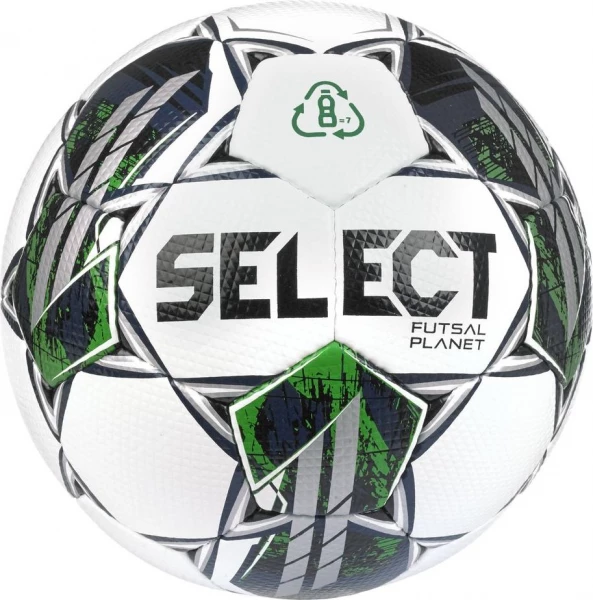 Футзальний м'яч Select Futsal Planet v22 біло-зелений 103346-327 Розмір 4