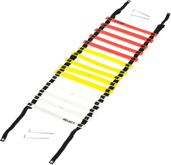 Дорожка для тренировки координации Select Agility ladder, outdoors оранжево-желто-белая 6,5 м 749630-472