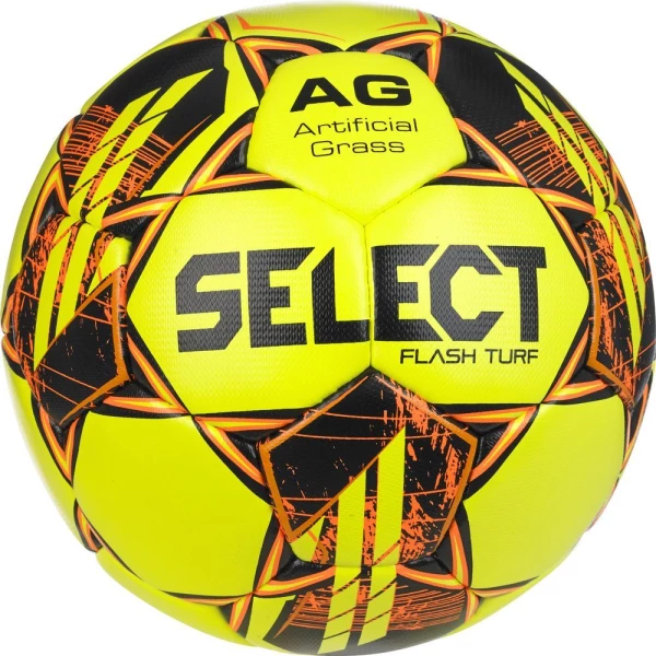 Футбольный мяч Select Flash Turf FIFA Basic v23 желто-оранжевый 057407-383 Размер 4