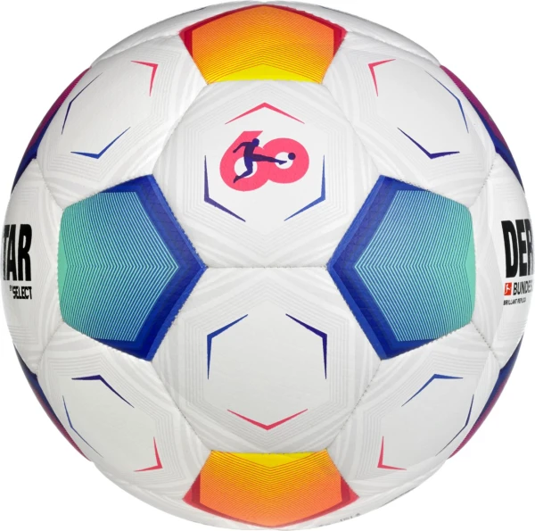 Футбольный мяч Select DERBYSTAR Bundesliga Brillant Replica v23 бело-сине-фиолетовый Размер 4 395410-672