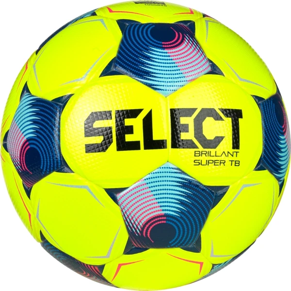 Футбольний м'яч Select BRILLANT SUPER TB V25 (FIFA QUALITY PRO) жовто-синьо-рожевий Розмір 5 361500-552