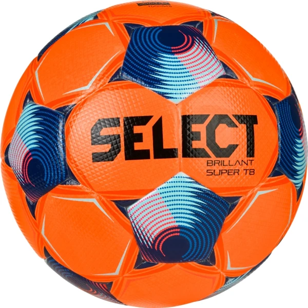 Футбольний м'яч Select BRILLANT SUPER TB V25 (FIFA QUALITY PRO) оранжево-синьо-рожевий Розмір 5 361500-662