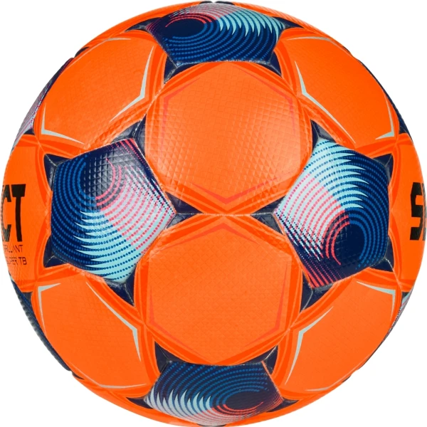 Футбольний м'яч Select BRILLANT SUPER TB V25 (FIFA QUALITY PRO) оранжево-синьо-рожевий Розмір 5 361500-662