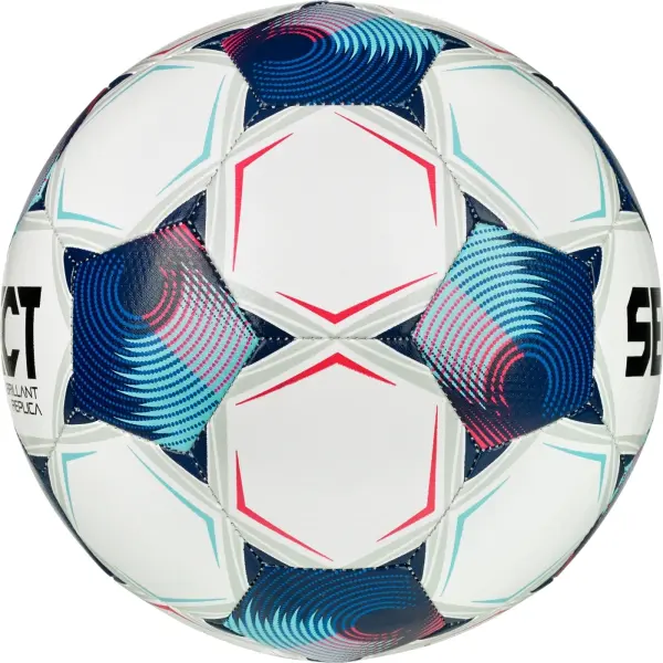 Футбольний м'яч Select BRILLANT REPLICA V25 біло-синьо-рожевий Розмір 3 099480-002