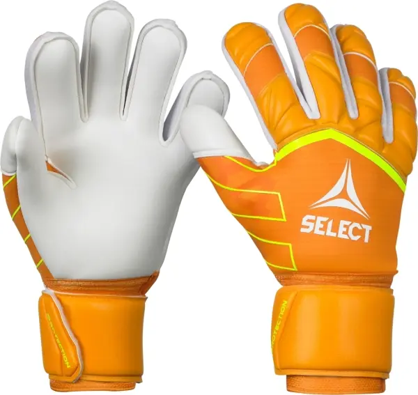 Воротарські рукавиці Select 34 PROTECTION V26 оранжево-лимонні 601359-666