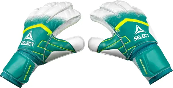 Воротарські рукавиці дитячі Select 04 PROTECTION V26 зелено-лимонно-білі 601042-404
