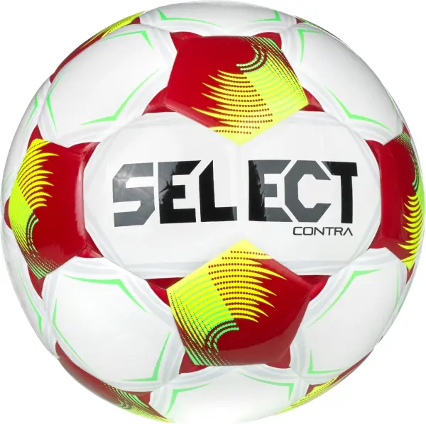 Футбольный мяч Select CONTRA DB (FIFA BASIC) V26 бело-красно-салатовый Размер 4 085318-012