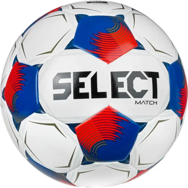 Футбольний м'яч Select MATCH DB (FIFA BASIC) V26 біло-червоно-синій Розмір 5 057537-004