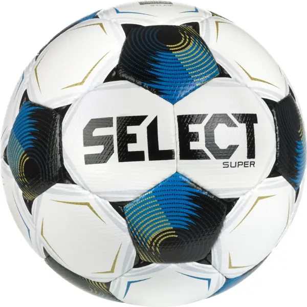 Футбольний м'яч Select SUPER FIFA QUALITY PRO V26 біло-синьо-золотий Розмір 5 362557-128