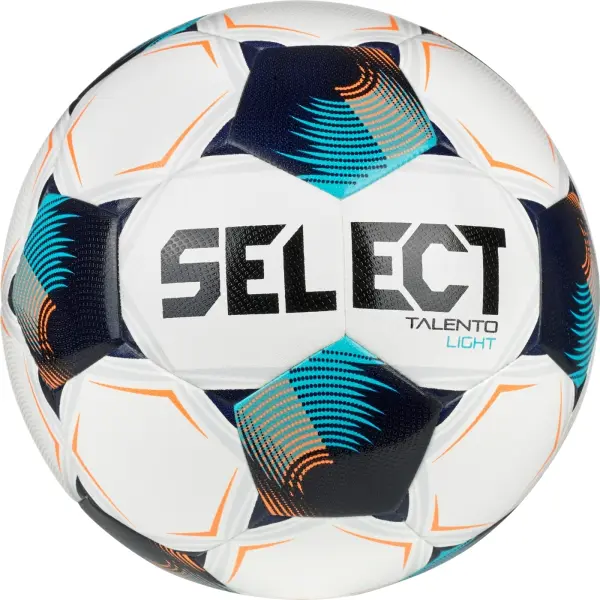 Футбольний м'яч Select TALENTO LIGHT DB V26 біло-блакитно-помаранчевий Розмір 4 077387-014