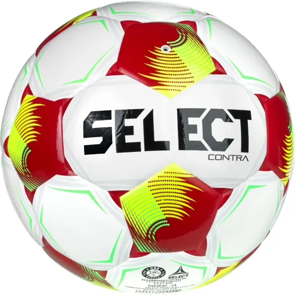 Футбольный мяч Select CONTRA DB (FIFA BASIC) V26 бело-красно-салатовый Размер 4 085417-012