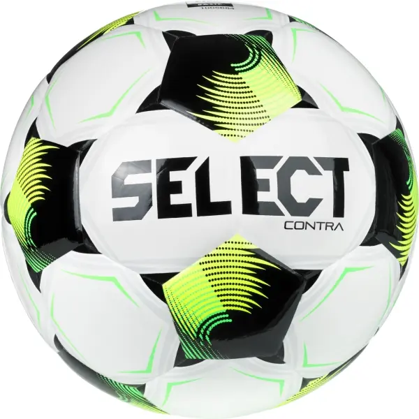 Футбольний м'яч Select CONTRA DB (FIFA BASIC) V26 біло-чорно-салатовий Розмір 5 085417-013