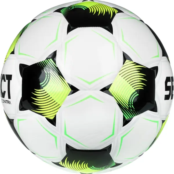 Футбольний м'яч Select CONTRA DB (FIFA BASIC) V26 біло-чорно-салатовий Розмір 5 085417-013