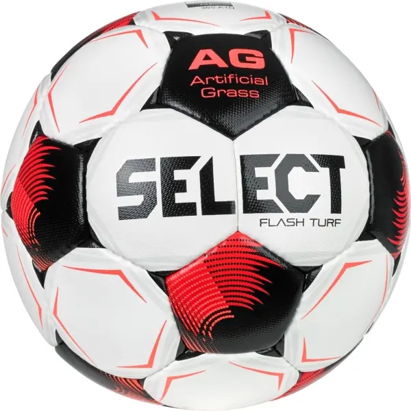 Футбольний м'яч Select FLASH TURF (FIFA BASIC) V26 біло-червоний Розмір 4 057509-007