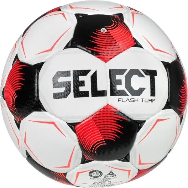 Футбольний м'яч Select FLASH TURF (FIFA BASIC) V26 біло-червоний Розмір 5 057501-007