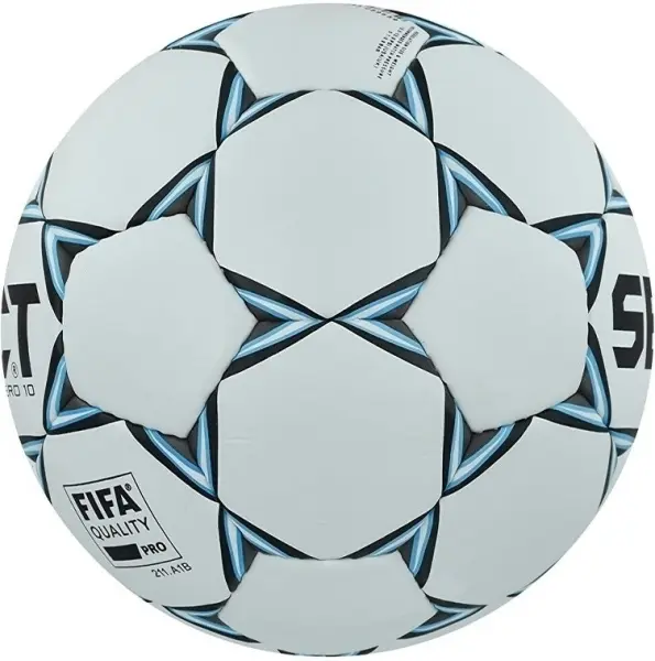 Футбольный мяч Select NUMERO 10 FIFA QUALITY PRO бело-серо-синий Размер 5 367502-305