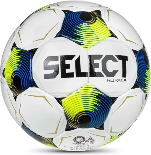 Футбольний м'яч Select ROYALE (FIFA BASIC) V26 біло-жовто-синій Розмір 4 022437-001