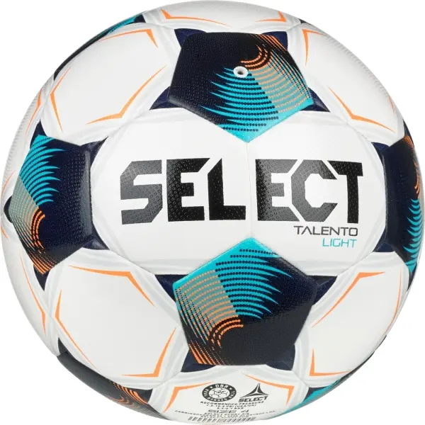 Футбольний м'яч Select TALENTO LIGHT DB V26 біло-блакитно-помаранчевий Розмір 4 077487-014
