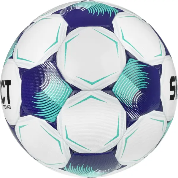 Футбольный мяч Select TEMPO TB (FIFA BASIC) V26 бело-фиолетово-бирюзовый Размер 5 057506-003