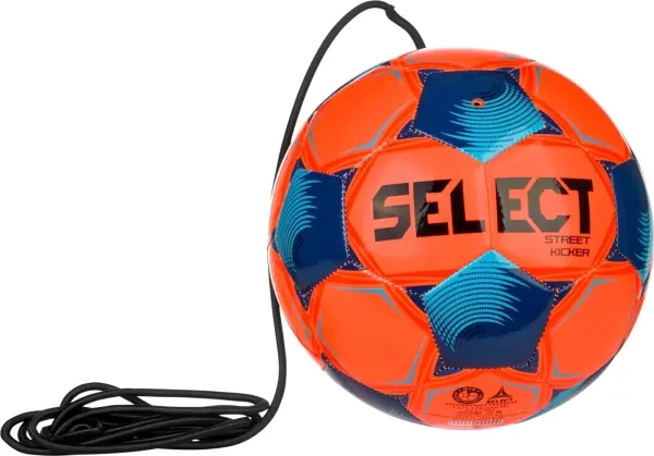 Футбольний м'яч на гумці Select STREET KICKER V26 оранжево-темно-синій Розмір 4 099483-004