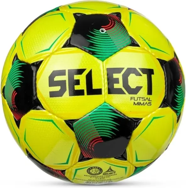 Футзальный мяч Select FUTSAL MIMAS YELLOW (FIFA BASIC) V26 желто-зелено-красный Размер 4 105347-007