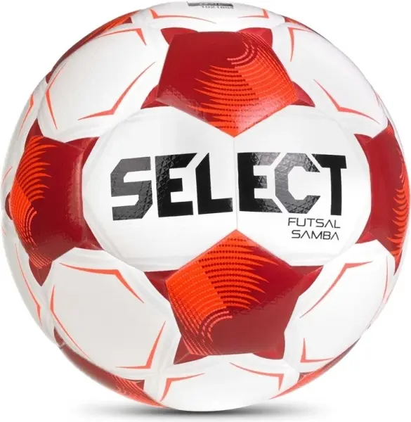 Футзальний м'яч Select FUTSAL SAMBA DB (FIFA BASIC) V26 біло-червоний Розмір 4 106347-008