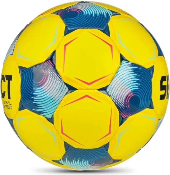 Футзальний м'яч Select FUTSAL STREET (FIFA BASIC) V26 жовто-синьо-рожевий Розмір 4 106427-001