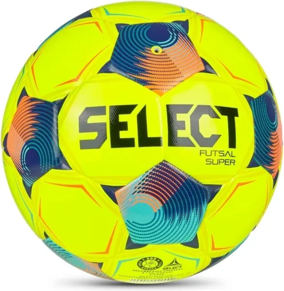 Футзальний м'яч Select FUTSAL SUPER DB (FIFA QUALITY PRO) V26 жовто-темно-синьо-жовтогарячий Розмір 4 361347-130