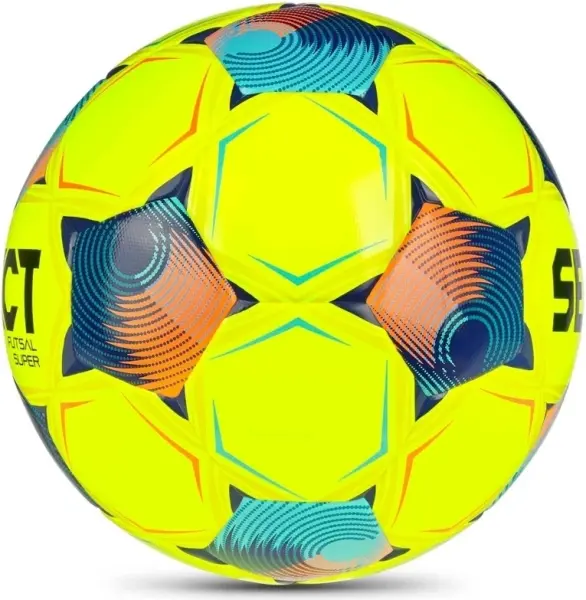 Футзальний м'яч Select FUTSAL SUPER DB (FIFA QUALITY PRO) V26 жовто-темно-синьо-жовтогарячий Розмір 4 361347-130