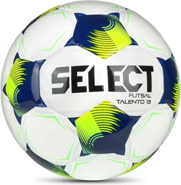 Футзальний м'яч Select TALENTO 13 DB V26 біло-темно-синьо-салатовий Розмір 3 106247-015