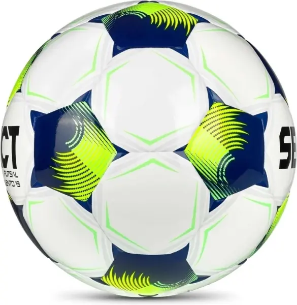 Футзальний м'яч Select TALENTO 13 DB V26 біло-темно-синьо-салатовий Розмір 3 106247-015