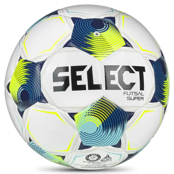 М’яч футзальний Select FUTSAL SUPER DB (FIFA QUALITY PRO) V26 біло-темно-синій Розмір 4 361347-151