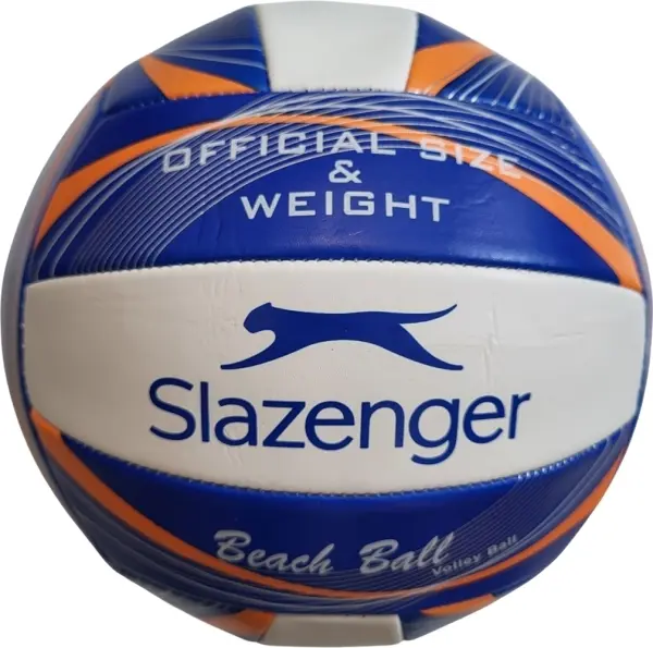 М'яч для пляжного волейболу Slazenger AC BEACH VOLLEYBALL синьо-біло-помаранчевий Розмір 4 307781