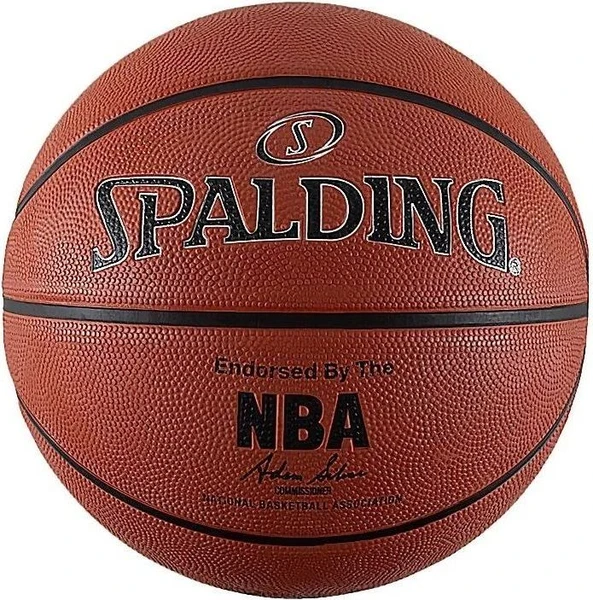 Мяч бескетбольный Spalding NBA SILVER OUTDOOR оранжевый 83569Z Размер 6