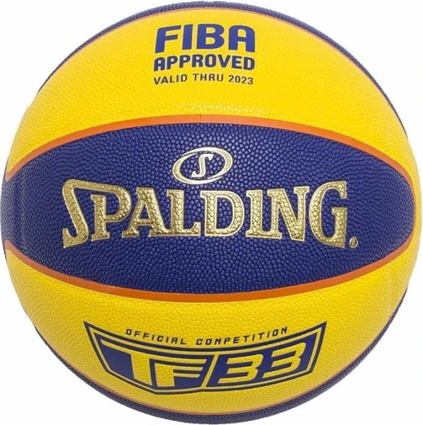Баскетбольний м'яч Spalding TF-33 Gold жовто-синій Розмір 6 76862Z