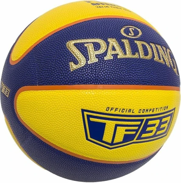 Баскетбольний м'яч Spalding TF-33 Gold жовто-синій Розмір 6 76862Z